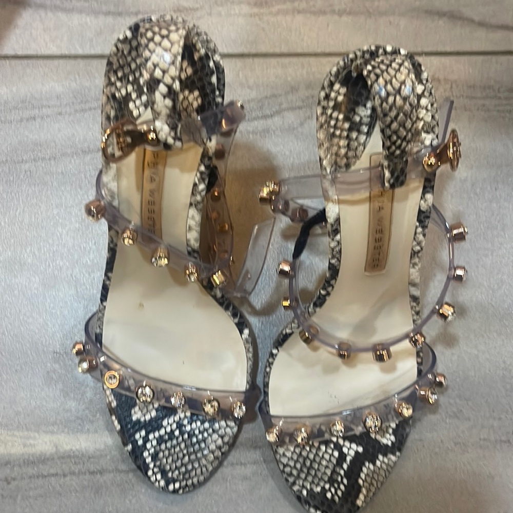 Sophia Webster snake skin Dina gem sandal